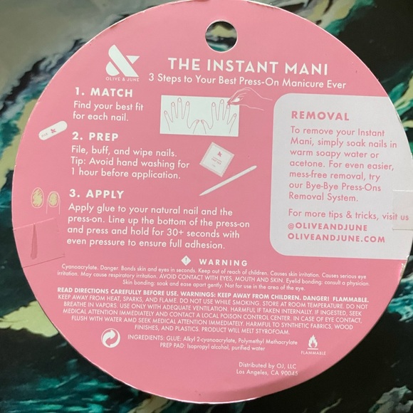 NWT OLIVE and JUNE THE INSTANT MANI with Stars - Picture 3 of 8